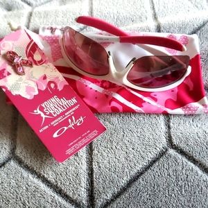 Oakley breast cancer awareness sunglasses.